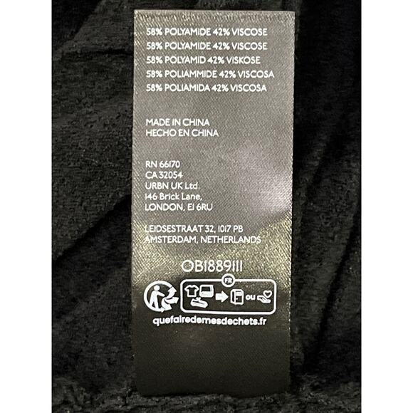 Anthropologie Textured V Neck Midi Dress Black NWT Women’s Size XL - Picture 12 of 13